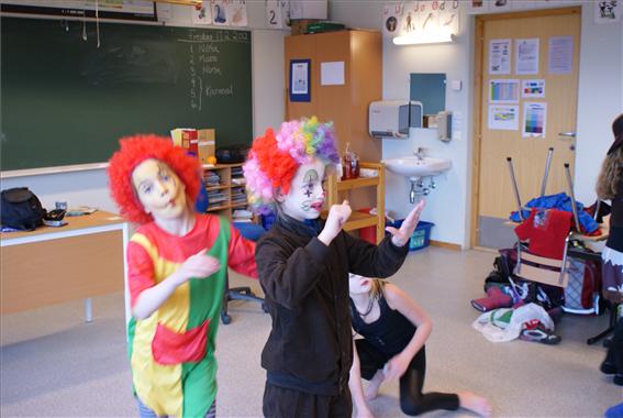 Karneval på småskulen